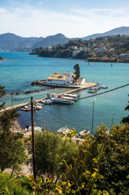 Korfu üzerine Panagia Vlacherna Manastırı Manastırı