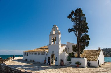 Korfu üzerine Panagia Vlacherna Manastırı Manastırı