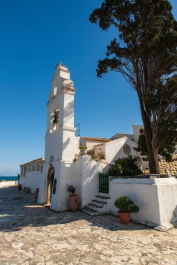 Korfu üzerine Panagia Vlacherna Manastırı Manastırı