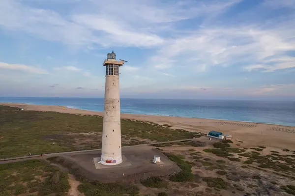 Morro Jable 'daki Fuerteventura kıyılarının havadan görüntüsü