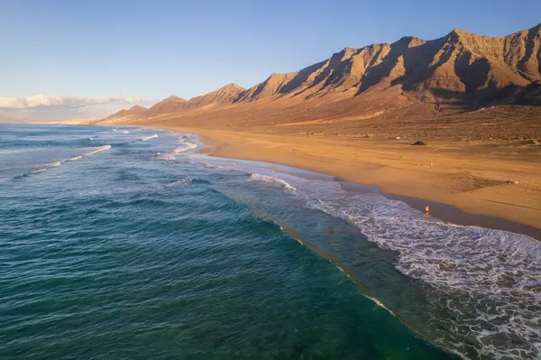 Vista Aérea Playa Cofete Fuerteventura Imágenes De Stock Sin Royalties Gratis