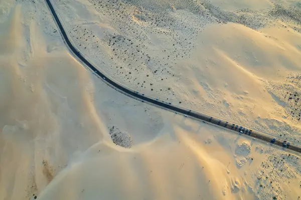 Fuerteventura 'daki kumulların hava görüntüsü