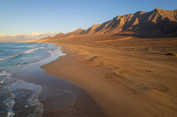 Vista Aérea Praia Cofete Fuerteventura Imagens De Bancos De Imagens Sem Royalties