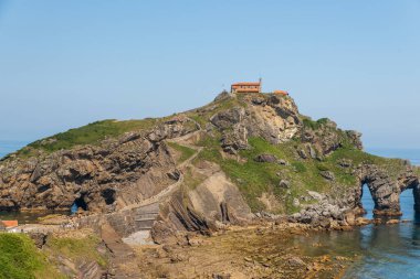 İspanya 'daki San Juan de Gaztelugatxe manzarası