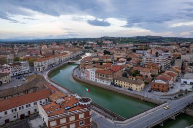 İtalyan kasabası Senigallia manzarası