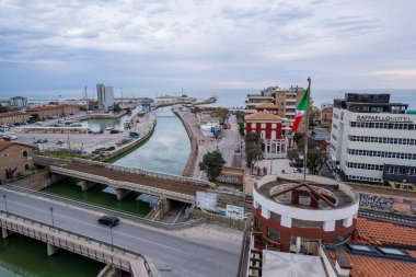 İtalyan kasabası Senigallia manzarası