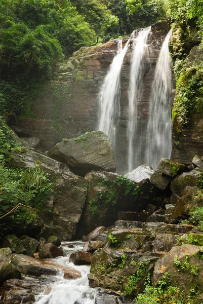 Devathura Falls, small tropical waterfall with pool