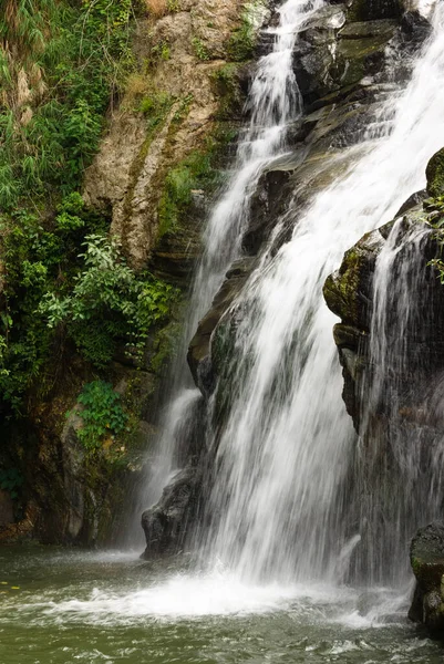 Ravana Falls tropical waterfall, Sri Lanka