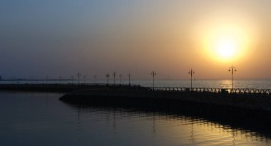 Basra Körfezi üzerinde gün batımı, Kuveyt