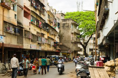 Pune, Hindistan 'da trafik yoğun.