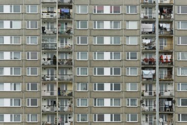 Komünist dönemin beton evleri, Prag, Çek Cumhuriyeti