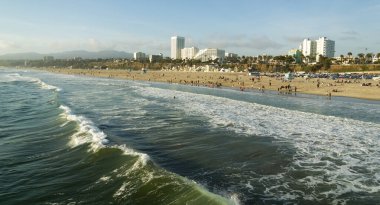 Venice Beach Venedik balıkçılık rıhtımdan gördüm