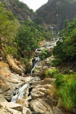 Ünlü Ravana Şelalesi, merkez Sri Lanka