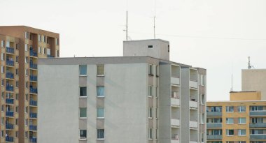 Komünist tarzı tek tip beton daire ev Prag