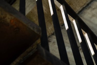 Büyük Strahov Stadyumu 'nun güçlendirilmiş beton yapısına yakın çekim..