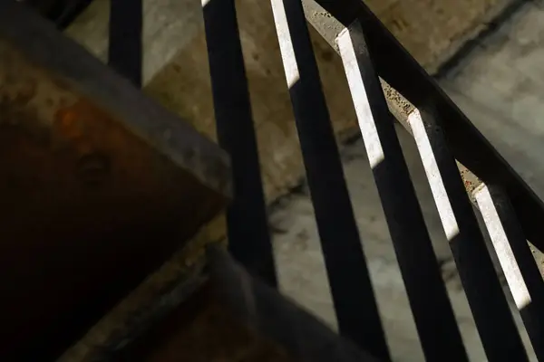 Büyük Strahov Stadyumu 'nun güçlendirilmiş beton yapısına yakın çekim..