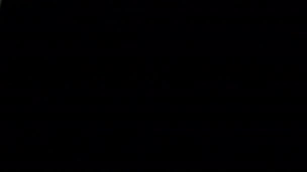 Lente Luz Vidrio Llamarada Luz Fugas Superposición Sobre Fondo Negro — Vídeo de stock