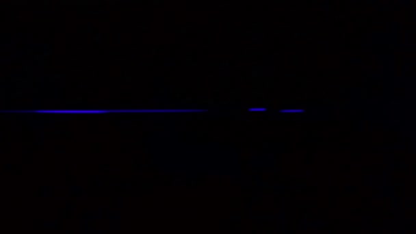 Lente Anamórfica Azul Luz Llamarada Superposición Transición Fuga Sobre Fondo — Vídeos de Stock