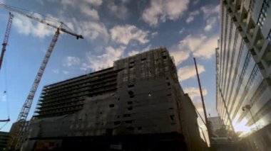 Turfmarkt şehir caddesi şantiyesi Lahey, Hollanda 'da çekim yapıyor.. 