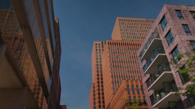 Amsterdam Zuidas, Amsterdam, Hollanda 'da modern konut binaları olan iş bölgesi. 