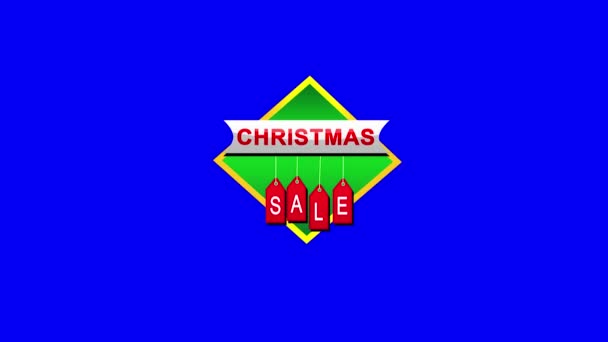 圣诞大旗与圣诞销售文本和文字 — 图库视频影像