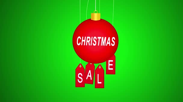 Christmas Sales Motion Grpahics — Stock Video