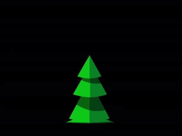 エバーグリーンエレガンス ラディアントクリスマスツリーでお祝い — ストック動画