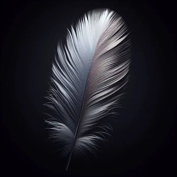 illustration of an abstract background with a feathers