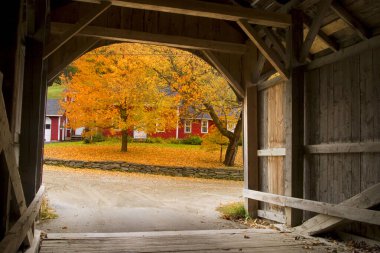 Village Bridge in Waterville, VT clipart