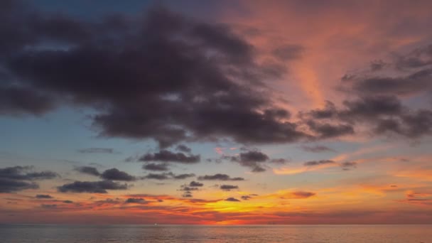 Tid Förflutit Söt Solnedgång Landskap Fantastiskt Ljus Naturen Molnlandskap Himmel — Stockvideo