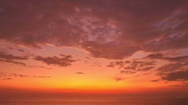 Aerial Photography Colorful Sky Twilight Promthep Cape Viewpoint Promthep Cape — Stockvideo