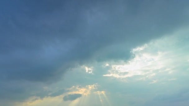 Panorama Majestätisk Landskap Antenn Hyper Lapse Utsikt Ljus Genom Himlen — Stockvideo