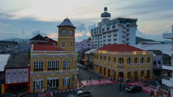 Phuket Tayland Nisan 2023 Phuket Popüler Tarihi Simgelerinin Havadan Görünüşü — Stok video