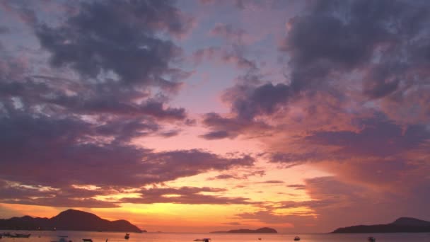 Majestic Sunset Sunrise Landscape Amazing Light Nature Amazing Cloud Scape — Stock Video
