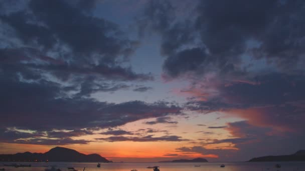 Величний Захід Сонця Або Схід Сонця Пейзаж Дивовижне Світло Природи — стокове відео