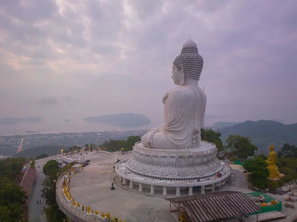 Чудовий Схід Сонця Phuket Big Buddha Вершині Пагорба — стокове фото