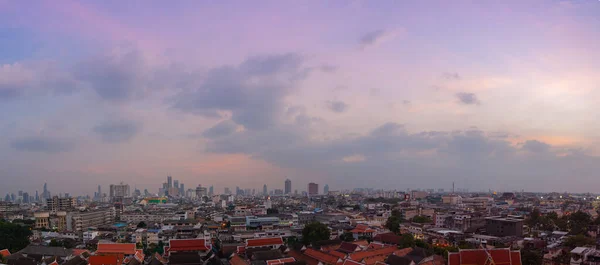 Aerial View Bangkok Sunset — Stock Photo, Image