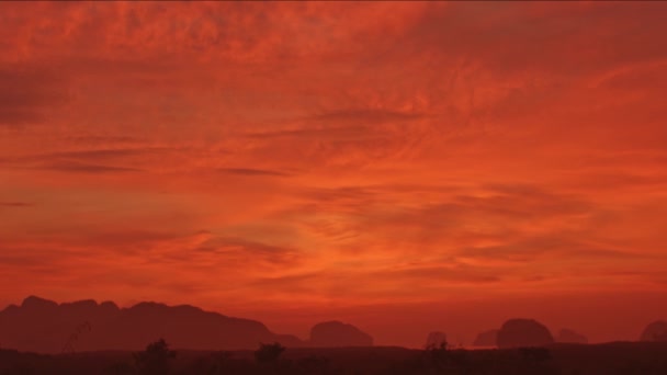 Magnifique Matin Lever Soleil Coloré Paysage Naturel Dessus Samed Nang — Video