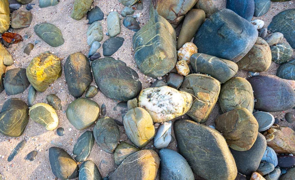 Amazing See Beach Full Rocks Instead Sand Rocks Have Beautiful — Stock Photo, Image