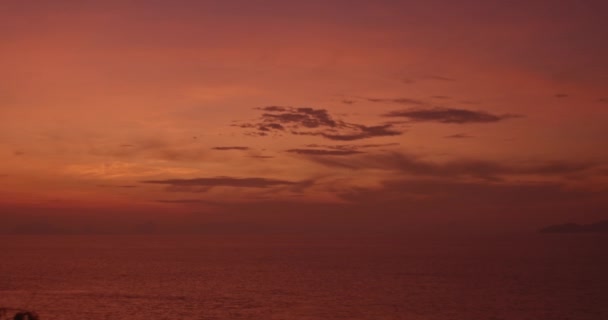 Nad Mořskou Vodou Večerní Krajina Sluncem Nad Mořskou Vodou Horský — Stock video