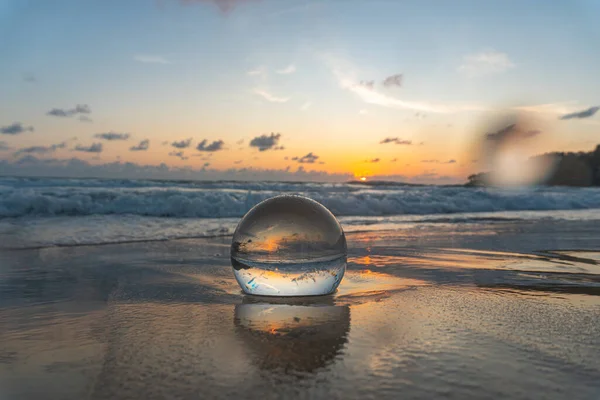 Beach in a glass sphere Stock Photos, Royalty Free Beach in a glass sphere  Images
