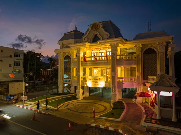 Editorial Phuket Thailand Mai 2023 Zeitraffer Beleuchtung Zeigt Antike Gebäude — Stockfoto