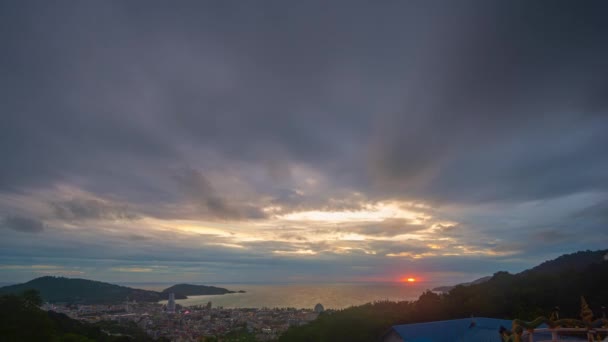 Time Lapse Majestic Sunset Sunrise Landscape Increíble Luz Naturaleza Nubes — Vídeo de stock