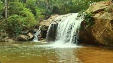 Mae Sa Şelalesi Chiang Mai 'de turistler arasında popülerdir... şelale birçok çağlayanlarla yüksek dağlarda yer almaktadır..