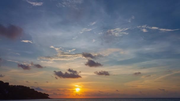 Meditation Ozean Und Himmel Hintergrund Majestätischer Hintergrund Mit Sonnenuntergang Oder — Stockvideo