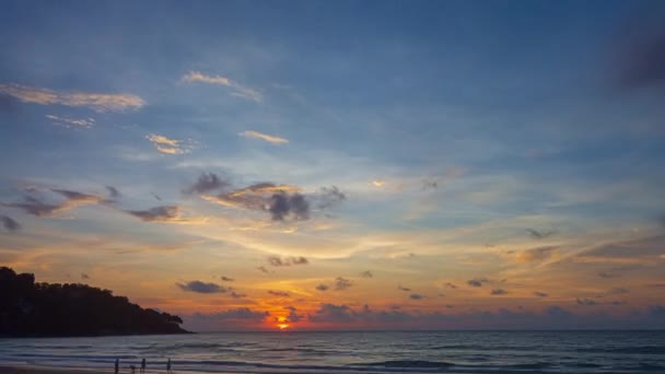 Meditation Ozean Und Himmel Hintergrund Majestätischer Hintergrund Mit Sonnenuntergang Oder — Stockvideo