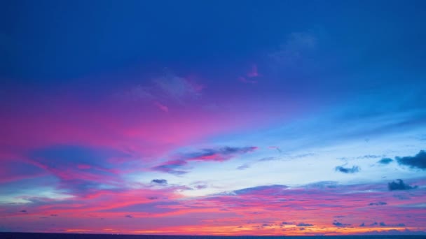 Невероятный Розовый Свет Природы Cloudscape Неба Background Beautiful Розовое Небо — стоковое видео