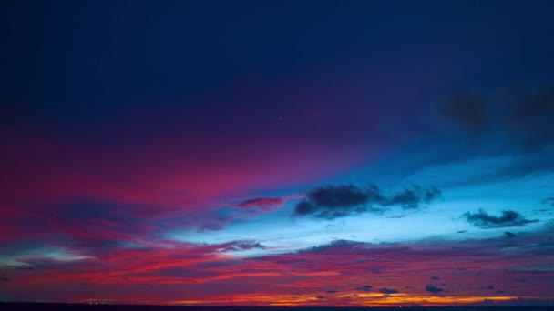 Невероятный Розовый Свет Природы Cloudscape Неба Background Beautiful Розовое Небо — стоковое видео