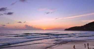 Karon Beach, Phuket güzel gün batımı
