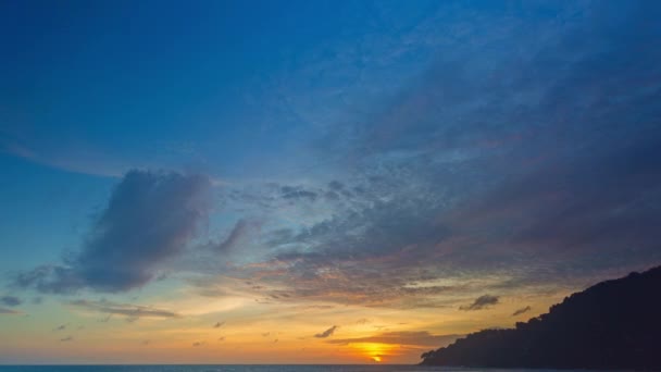 Timelapse Day Night Sweet Sunset Landscape Amazing Light Nature Cloudscape — Vídeo de Stock